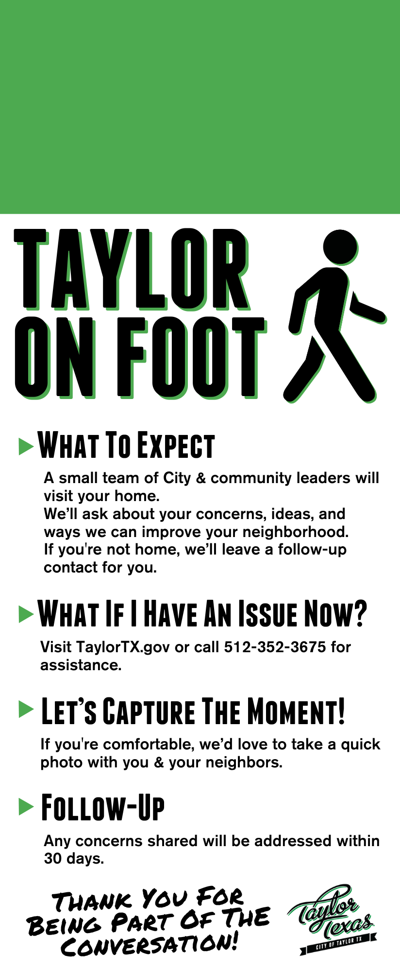 Taylor on Foot Door Hanger Side 2