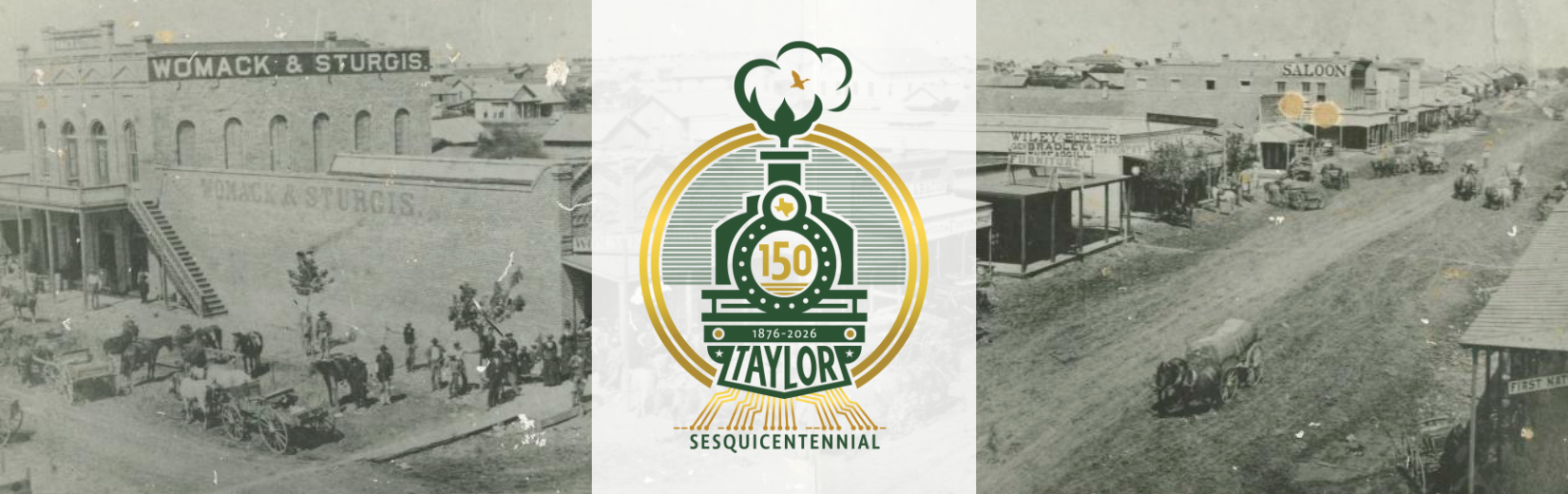 Taylor Sesquicentennial Page Header